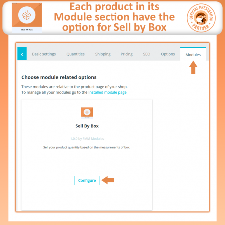 Prestashop Sell By Box