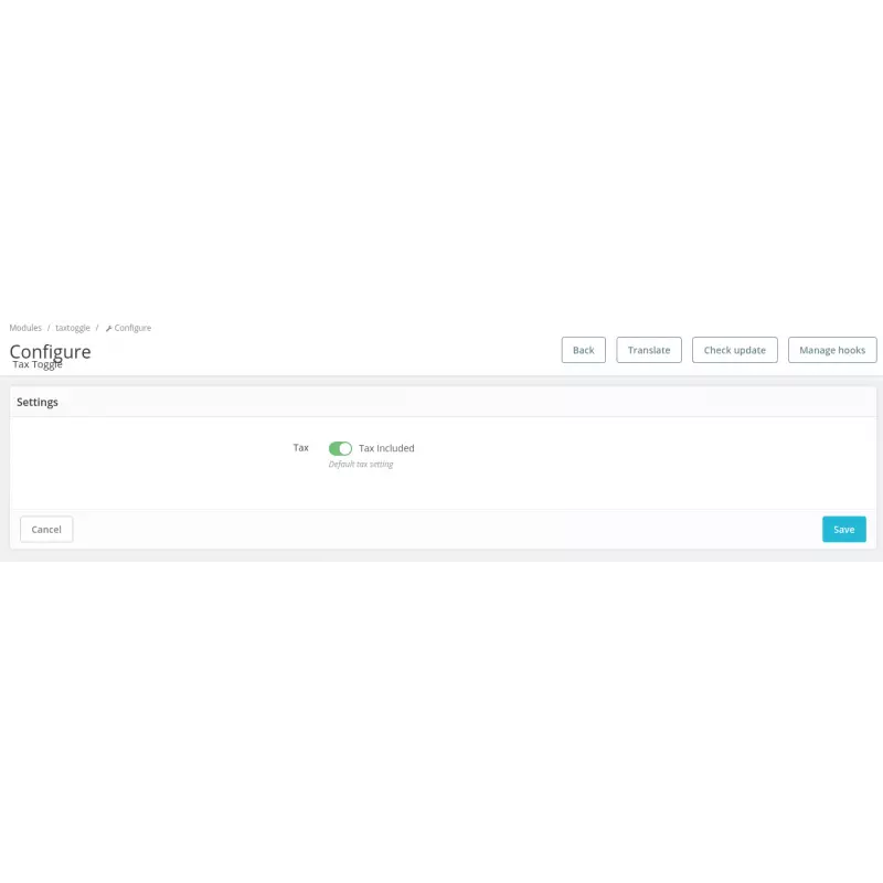 PrestaShop Prijs- en Belasting Switcher Module