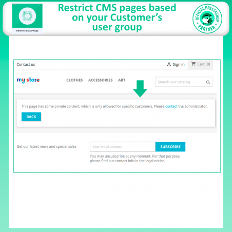 Private CMS Page | Private CMS Pages