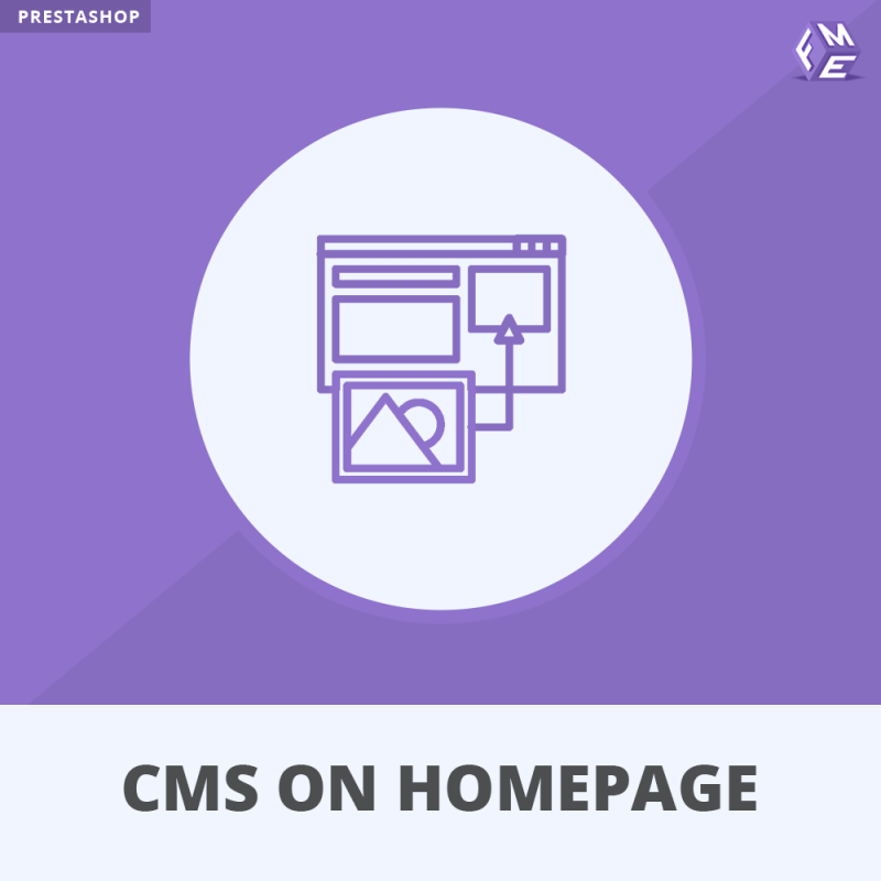 Prestashop CMS on Homepage