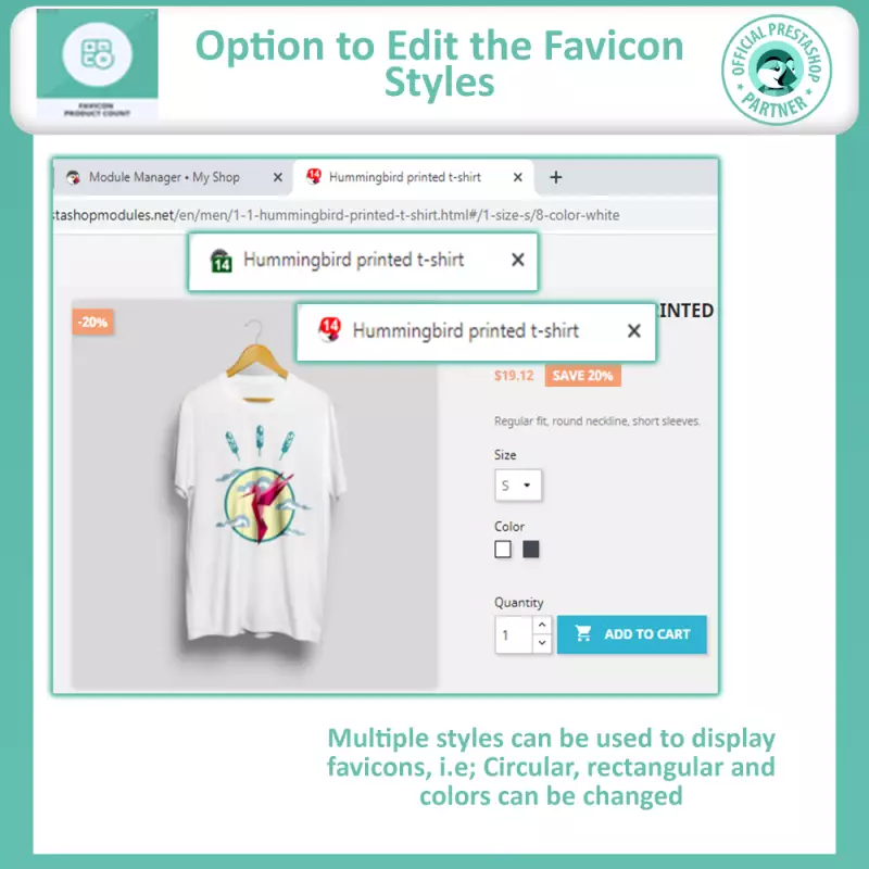 Prestashop Contatore Favicon Dinamico