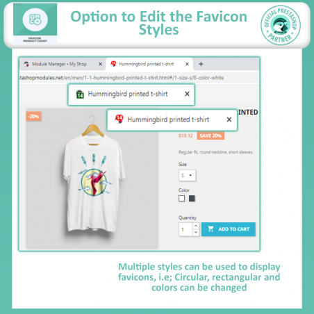 Prestashop Dynamic Favicon Counter