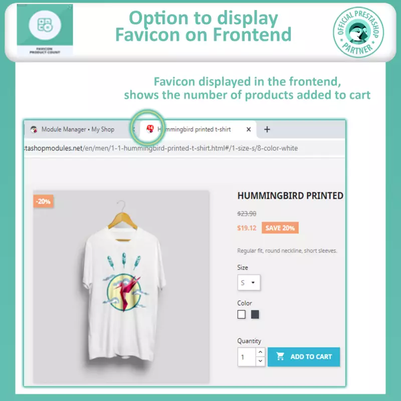 Contador Favicon Dinâmico Prestashop