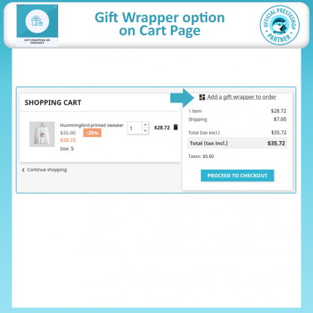 Gift Wrapping Option Prestashop