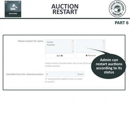 auction process prestashop