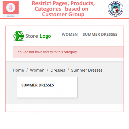 Prestashop restrict customer group