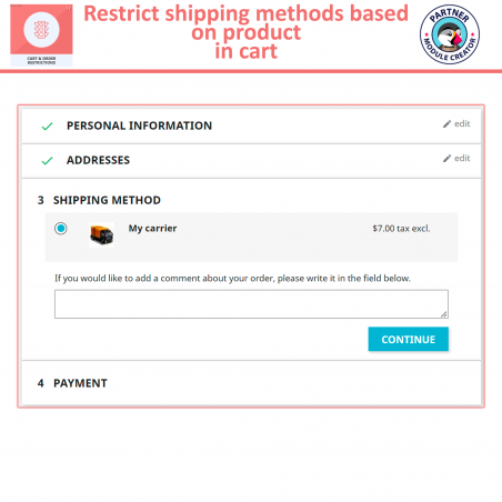 Prestashop Shipping Restrcition