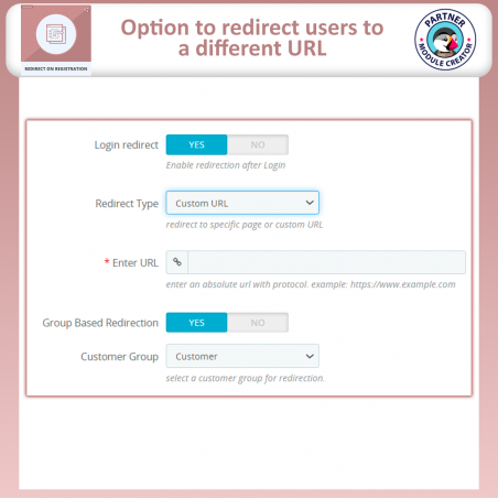 Prestashop redirect customers