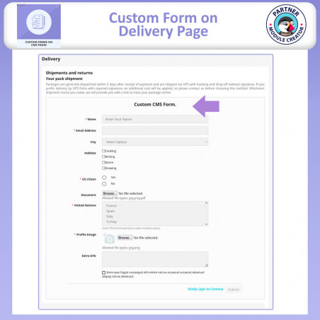 Prestashop custom fields on CMS page