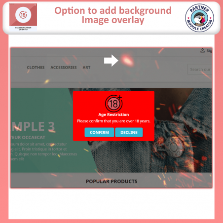 Prestashop Age Verification