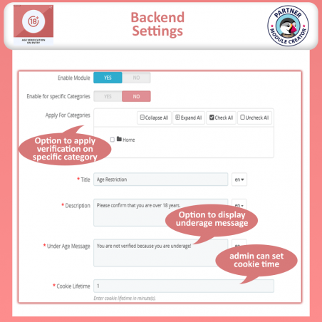 Age Verification Prestashop