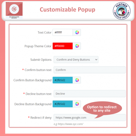 Age Verification Popup Prestashop