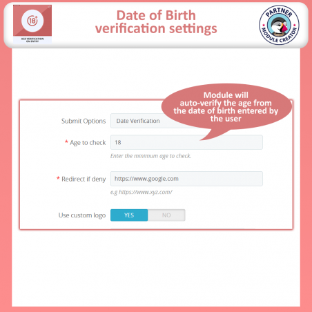 Prestashop Age Verification