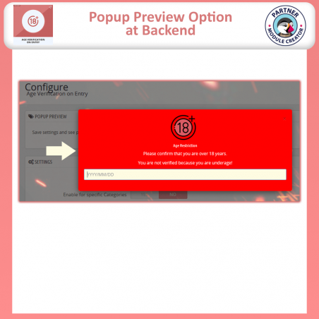 Prestashop Age Verification