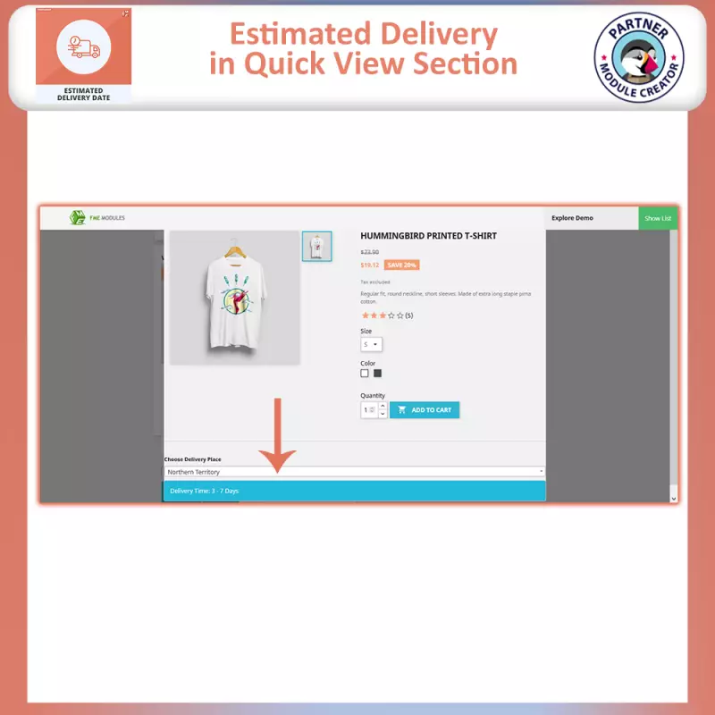 Fecha de Entrega Estimada Gratis PrestaShop