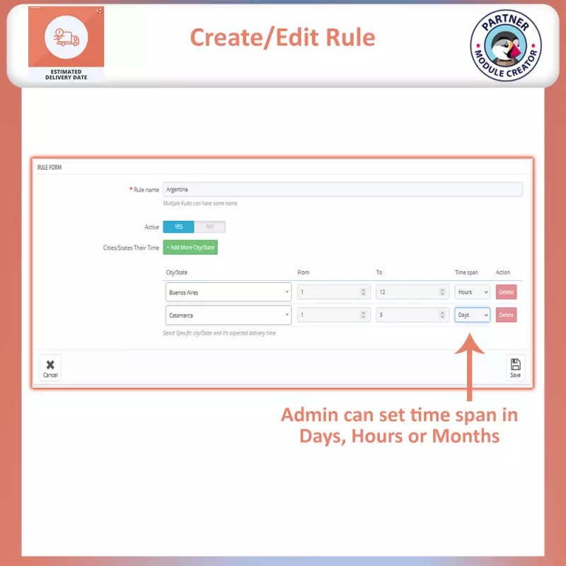 Fecha de Entrega Estimada Gratis PrestaShop