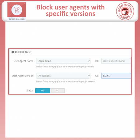 Prestashop restrict shop access