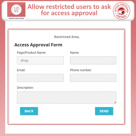 Prestashop restrict shop access