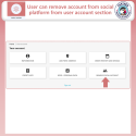 PrestaShop social login - Social Account Removal