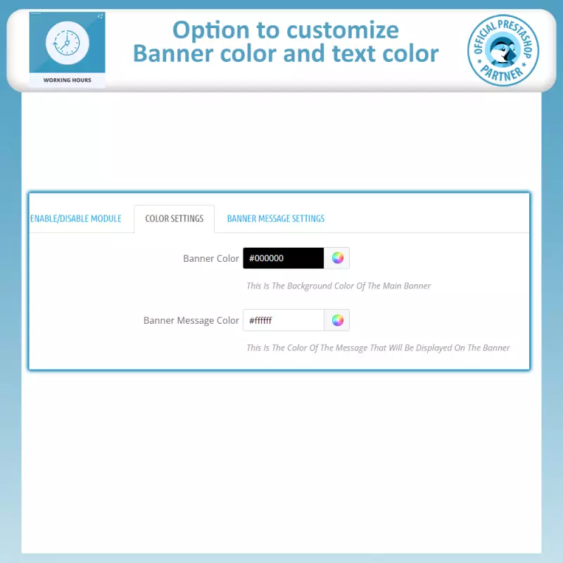 Módulo de horario laboral de prestasho gratis