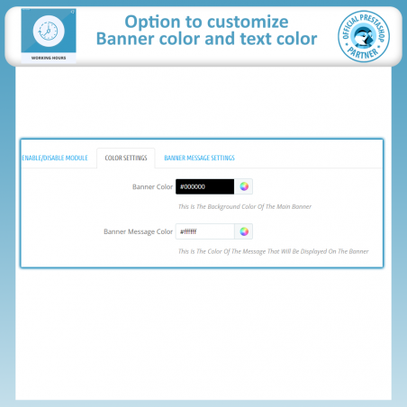 Prestashop Free Working Hour Module