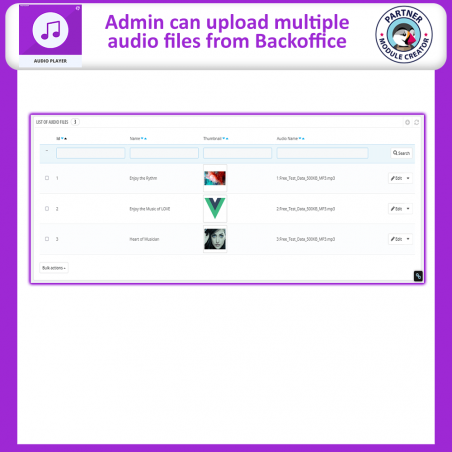 Audio Player PrestaShop