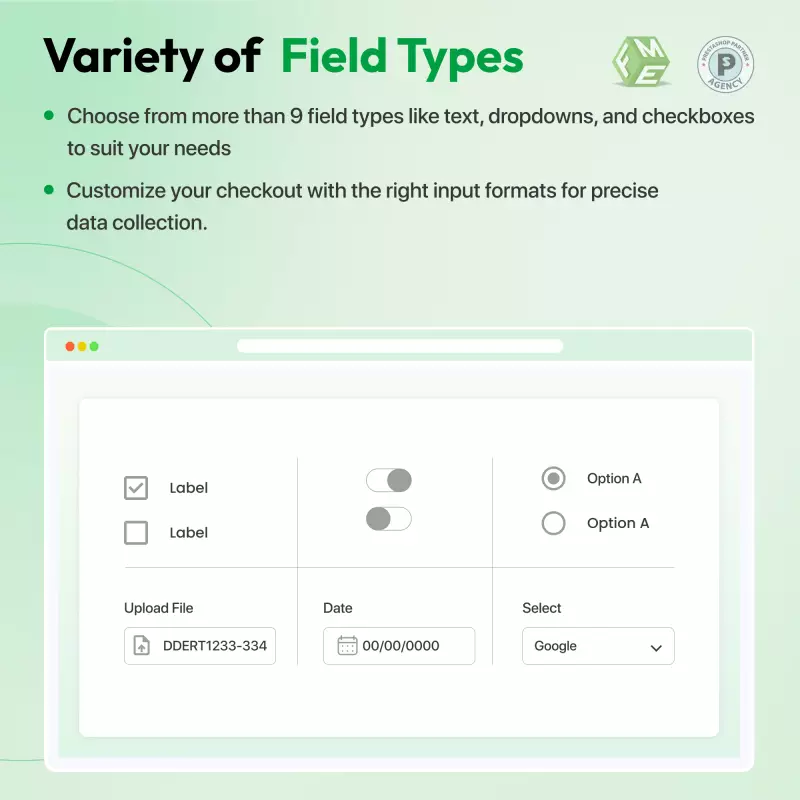 Benutzerdefinierte PrestaShop-Checkout-Felder für Details