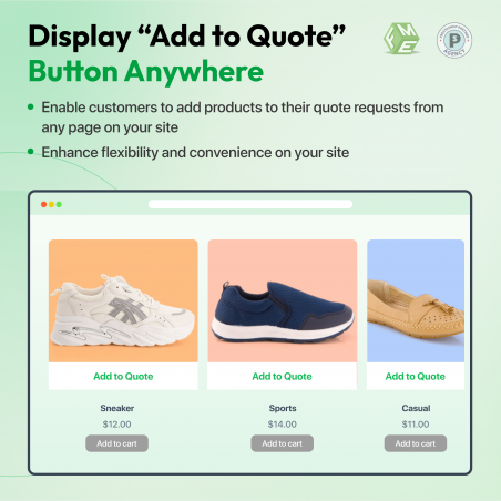Prestashop Quote Button
