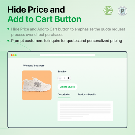 Prestashop Quote Module Hide Price and Add to Cart