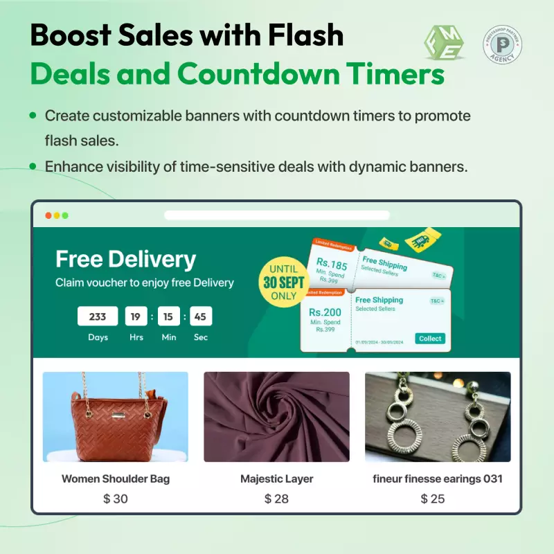 Modulo vendite flash Prestashop