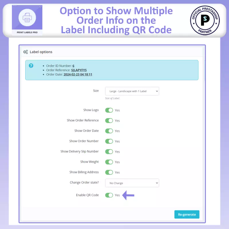 PrestaShop Print Label Pro: Versandetiketten drucken