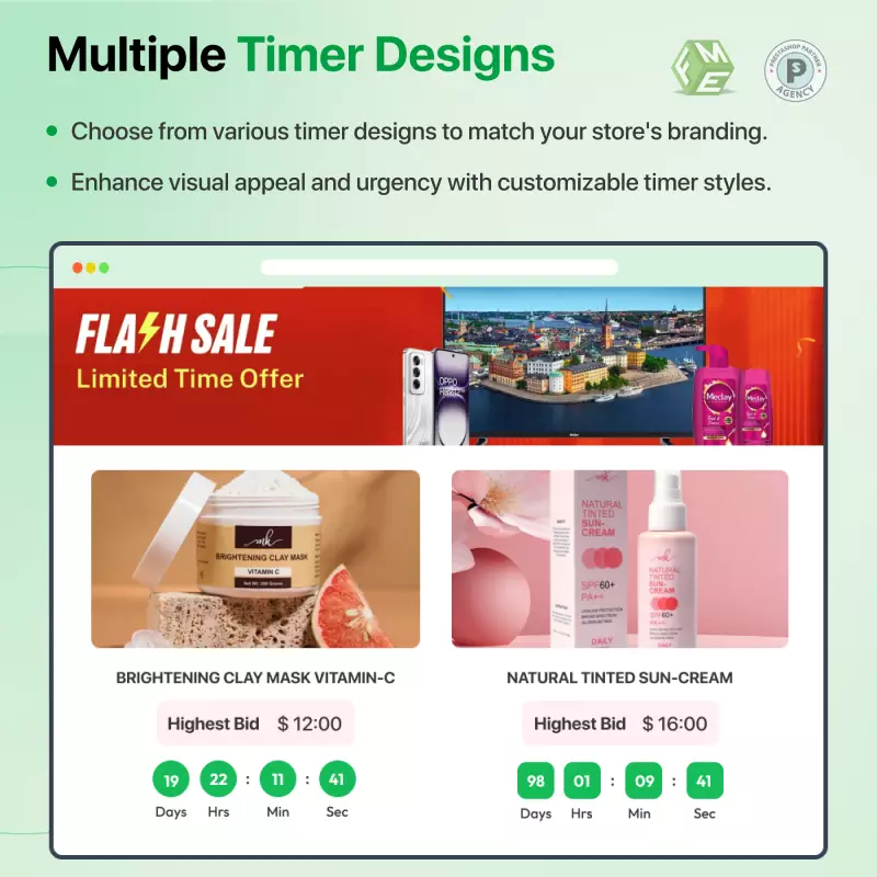 Módulo de subasta de Prestashop