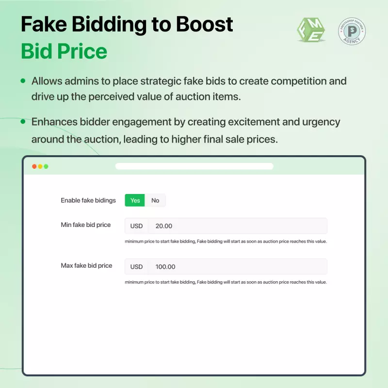 Módulo de subasta de Prestashop