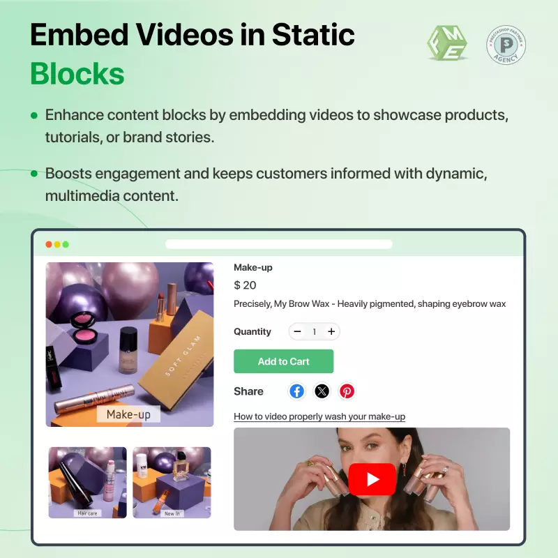 Embed Videos in Static Block PrestaShop