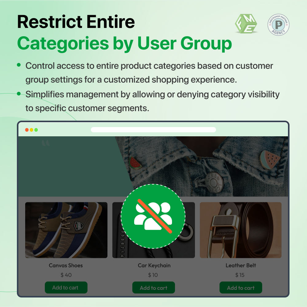 Restrict Customer Groups by Products, Categories