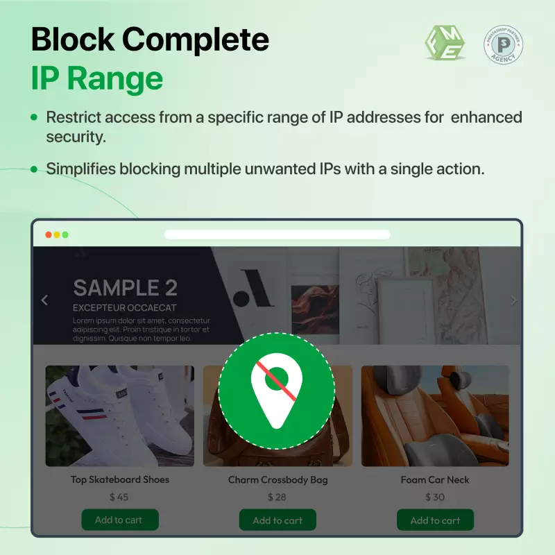 Bloqueo de direcciones IP geográficas de PrestaShop