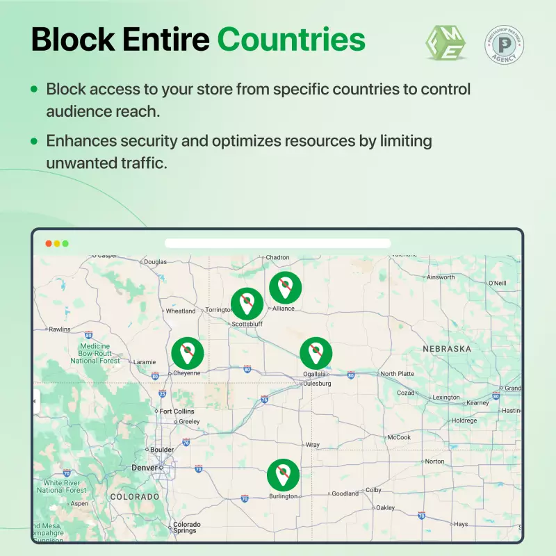 Bloqueo de direcciones IP geográficas de PrestaShop