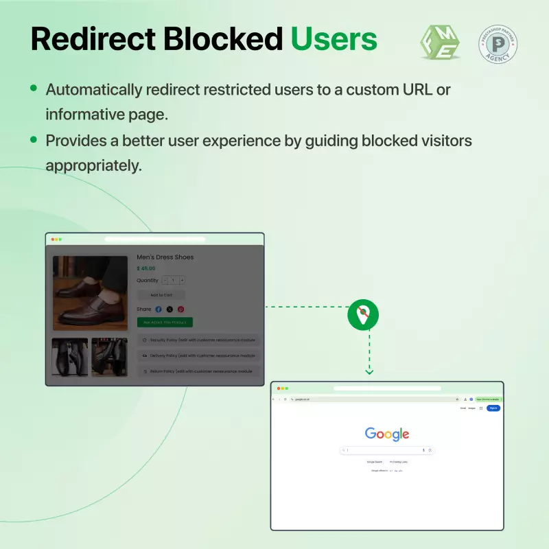 Bloqueo de direcciones IP geográficas de PrestaShop