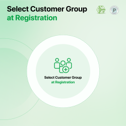 Select Customer Group at Registration