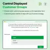 Choose Which Customer Groups to Show on Form