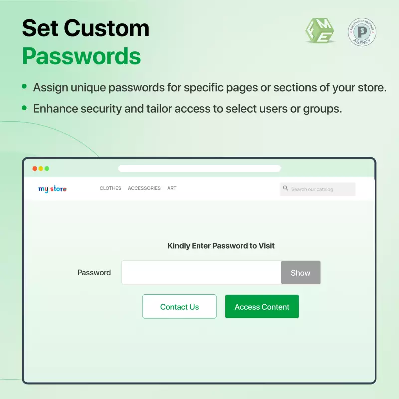 Proteggi Pagine CMS con Password Prestashop