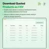 Download quote products as CSV