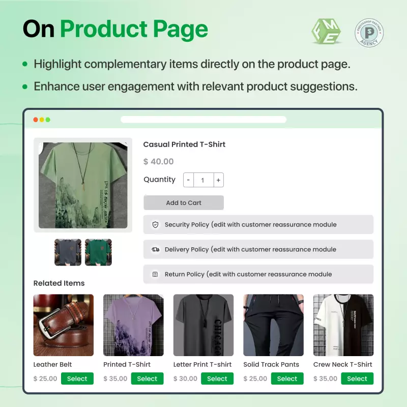 Prestashop-module voor gerelateerde producten