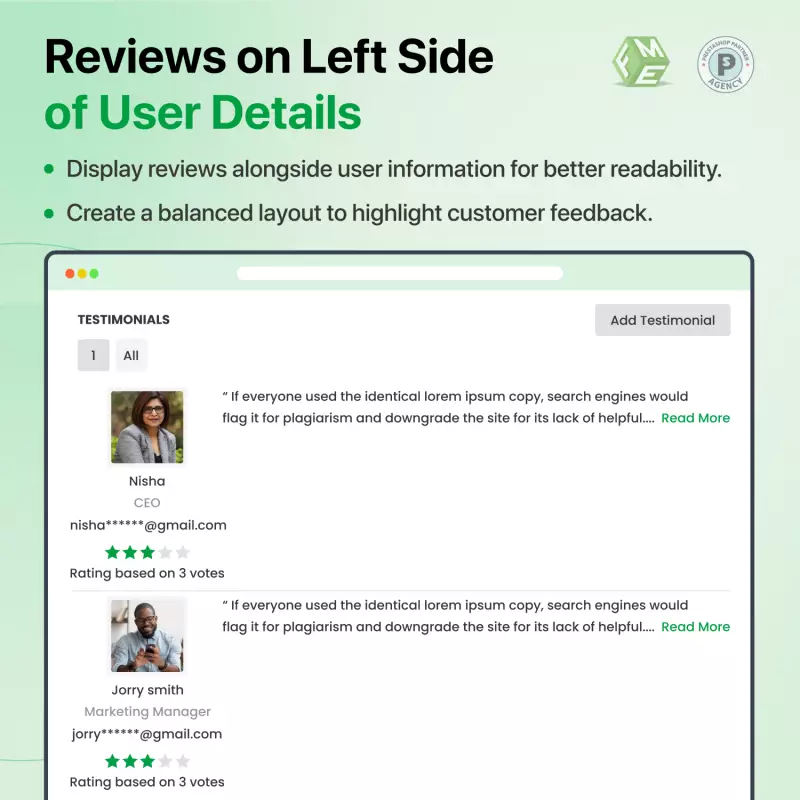 Commentaires de produits Prestashop avec images