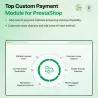 Caratteristiche modulo metodo di pagamento personalizzato Prestashop