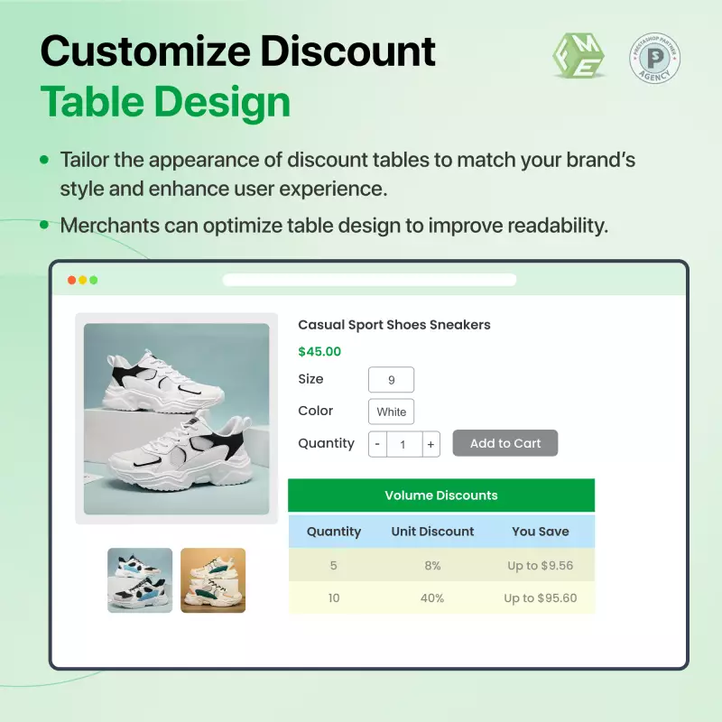 Tabela Zniżek Ilościowych - Prestashop