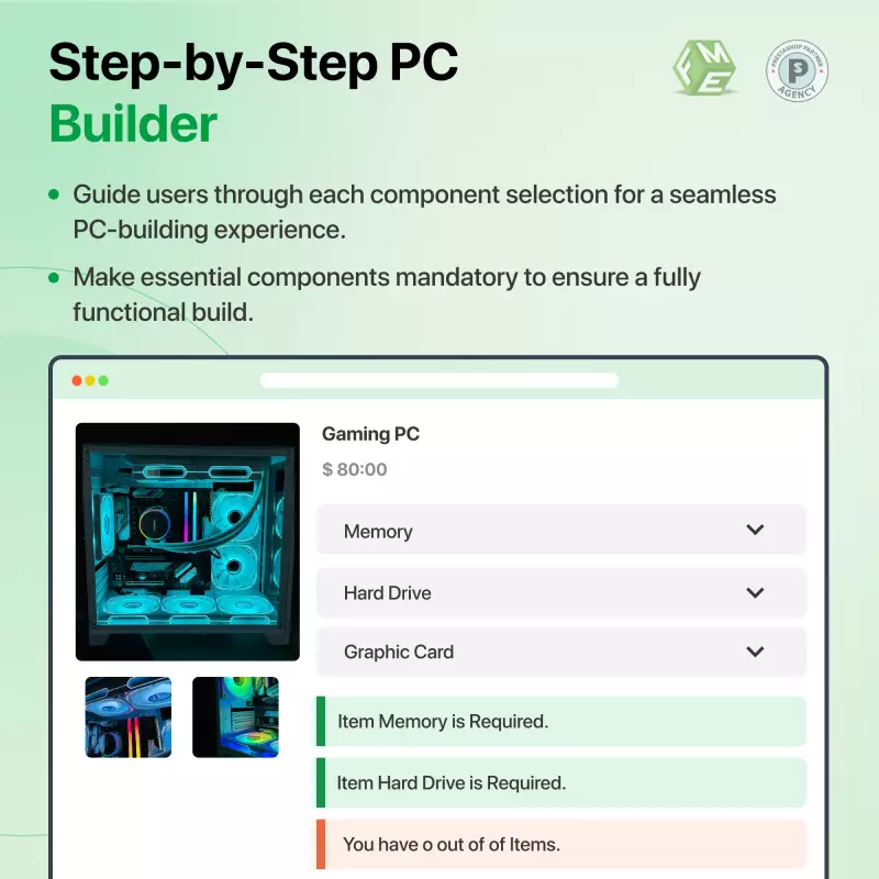 Módulo Avançado PC Builder – Monte PC Personalizado Loja