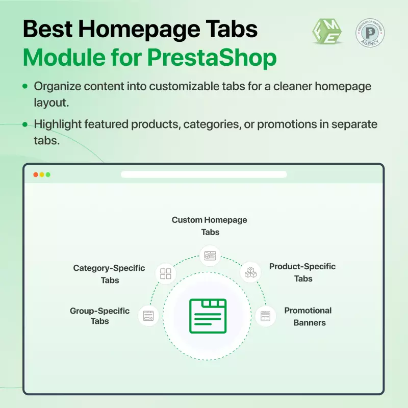 Prestashop Homepage Tabs Module for Prestashop 1.7 and Plus
