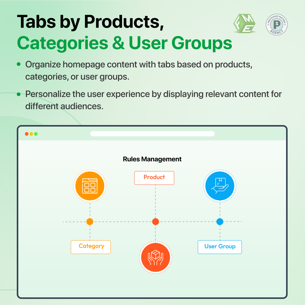 Retisite Tab Startseiten-Tabs - Prestashop Modul