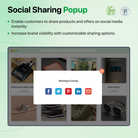 Prestashop Social Sharing Popup Prestashop Social Sharing Popup
